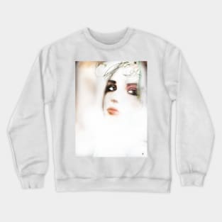 Cold gaze. Portrait Art. Digital drawing. Crewneck Sweatshirt